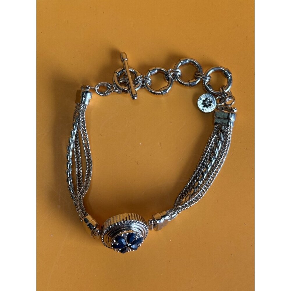 Vintage PGSC Snap On Jeweled Bracelet and 2 Sets of Pierced Earrings 7 - 8 1/2" - Picture 7 of 8